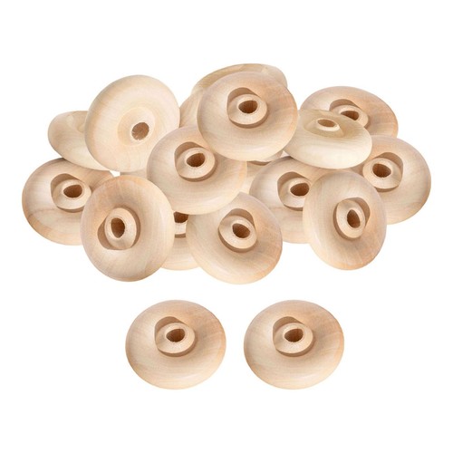 20x platte holzräder - 20x,