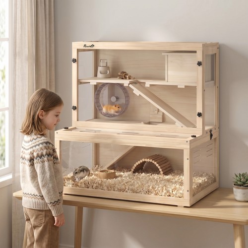 Hamsterkäfig aus holz - hamsterkäfig,
