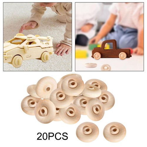 20x platte holzräder - 20x,