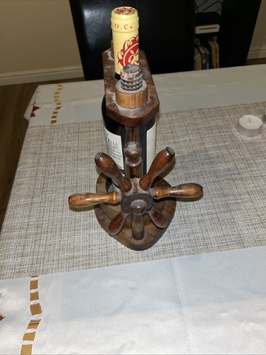 Holz schiffsrad weinausgießer - holz,